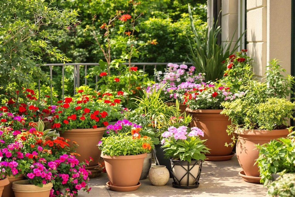 Extérieur : comment disposer des pots sur une terrasse ?